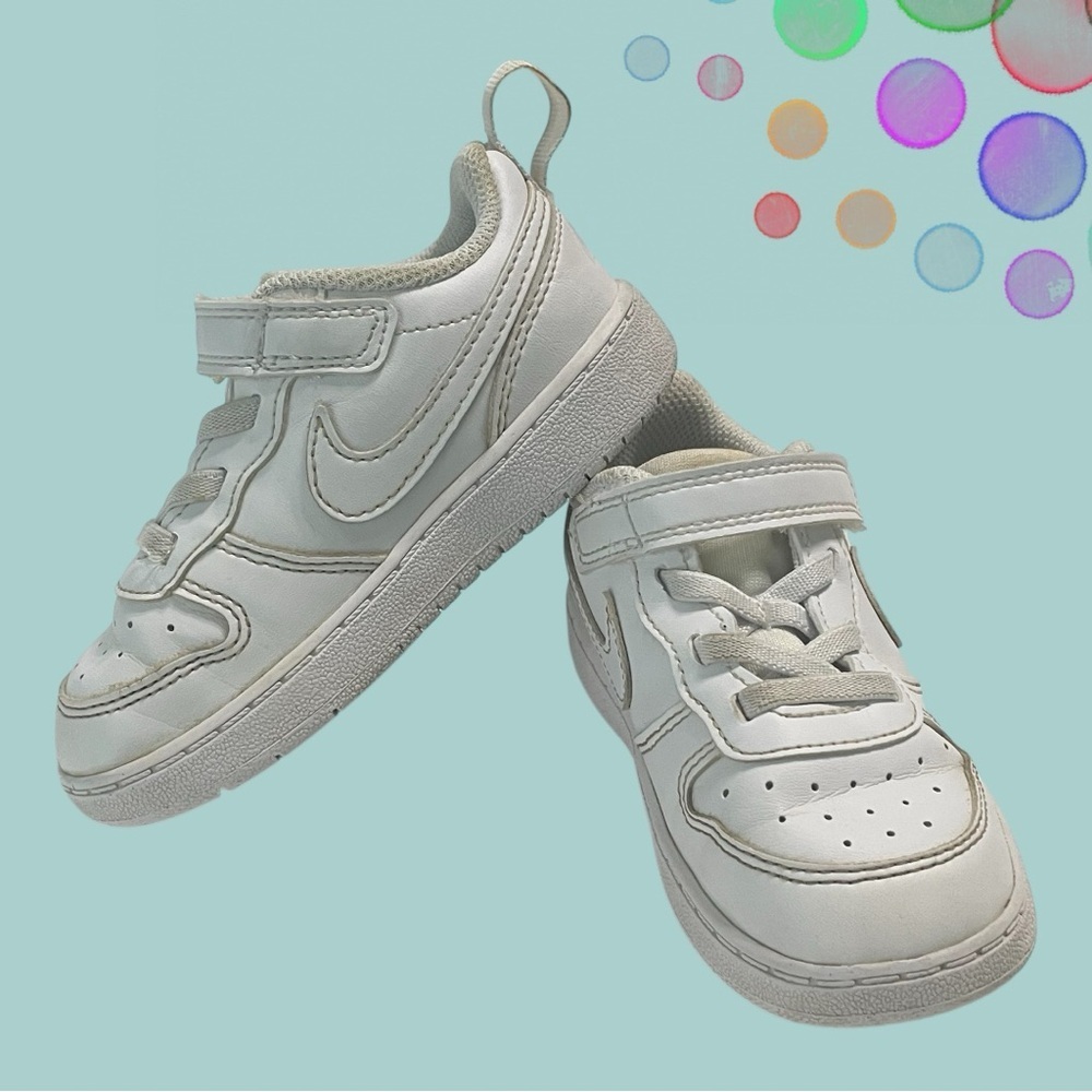 Nike kids White Sneakers Leather Upper